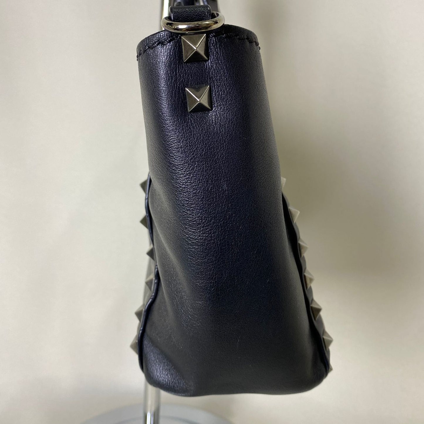 Valentino  Rockstud Mini Tote Black