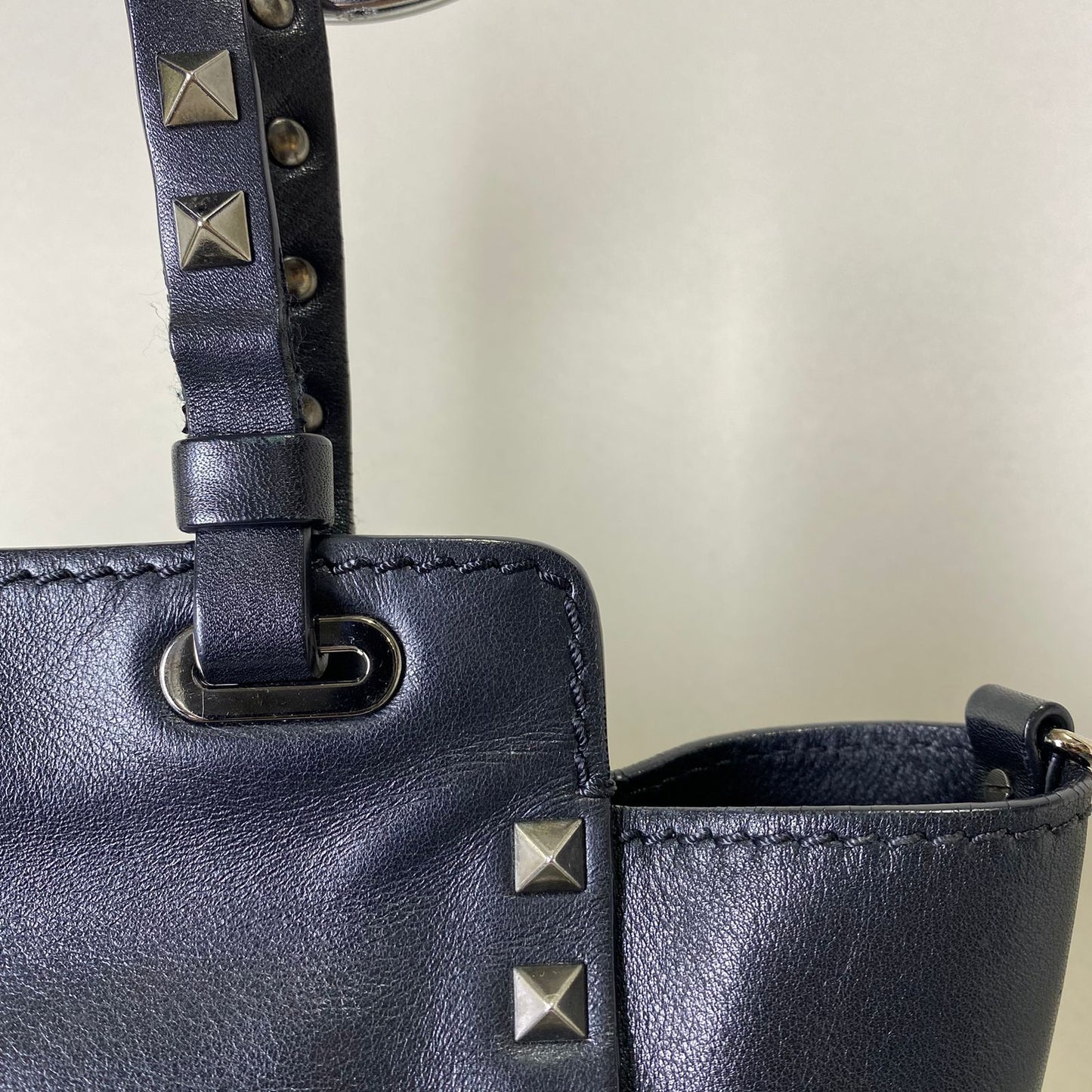Valentino  Rockstud Mini Tote Black