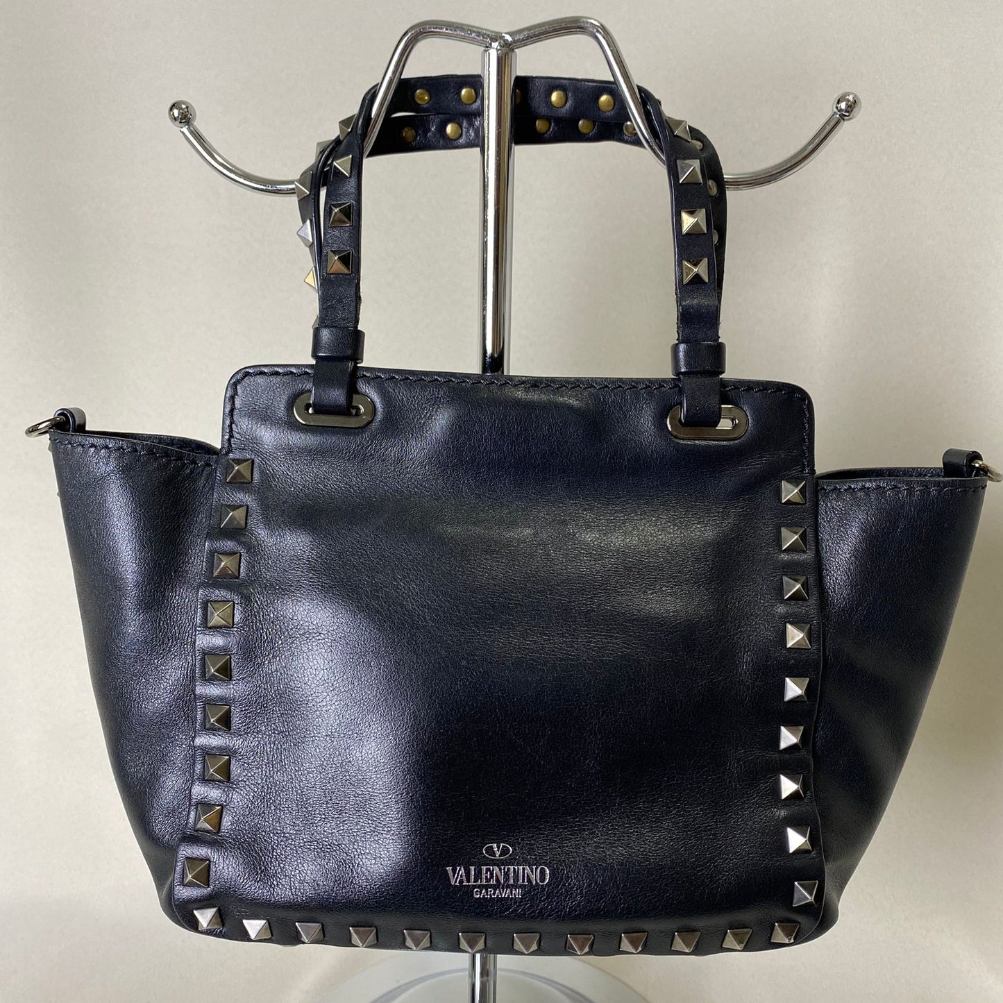 Valentino  Rockstud Mini Tote Black