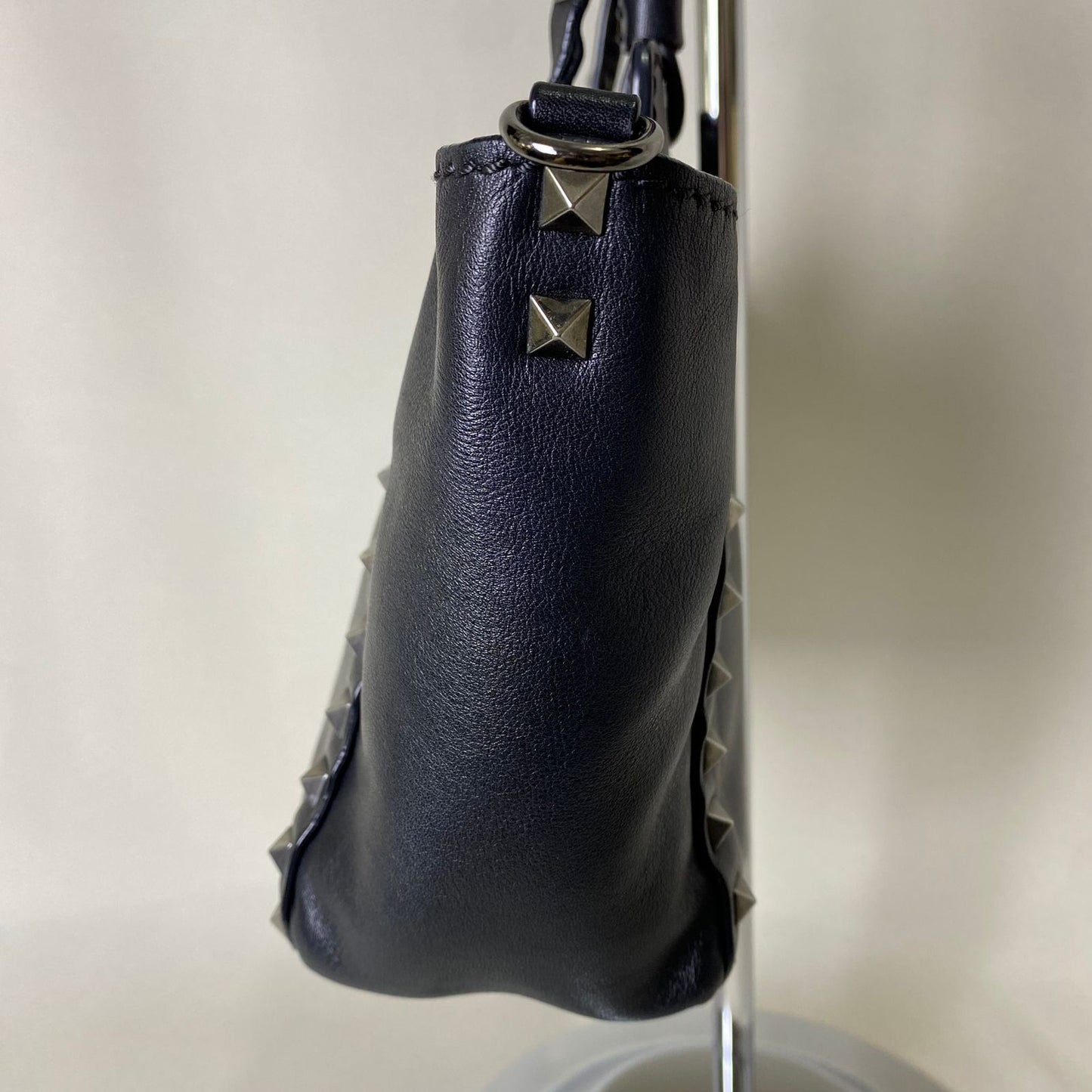 Valentino  Rockstud Mini Tote Black