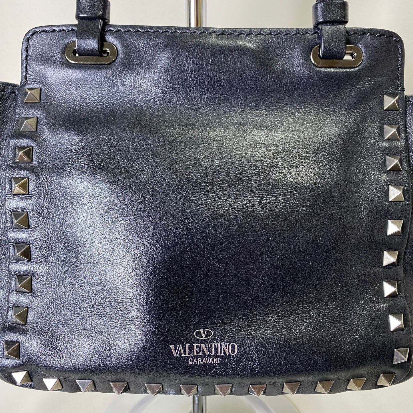 Valentino  Rockstud Mini Tote Black