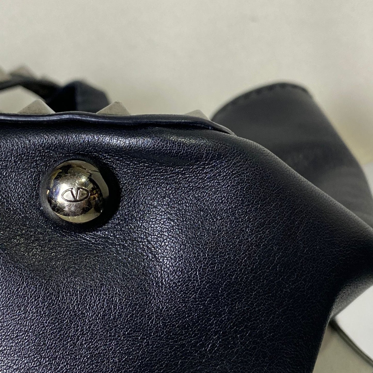 Valentino  Rockstud Mini Tote Black
