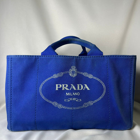 Prada Canapa Large Blue Denim