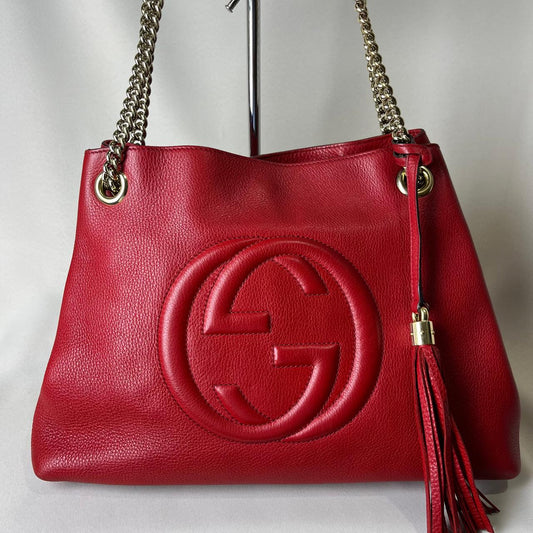 Gucci  Soho Leather Chain Red