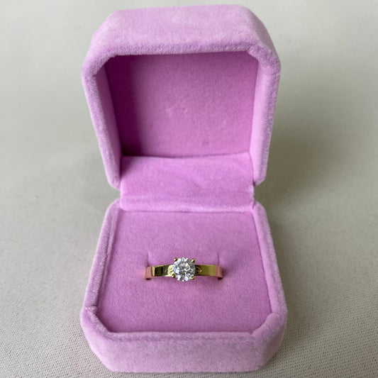 Ring Diamond Ring, Gold Plated