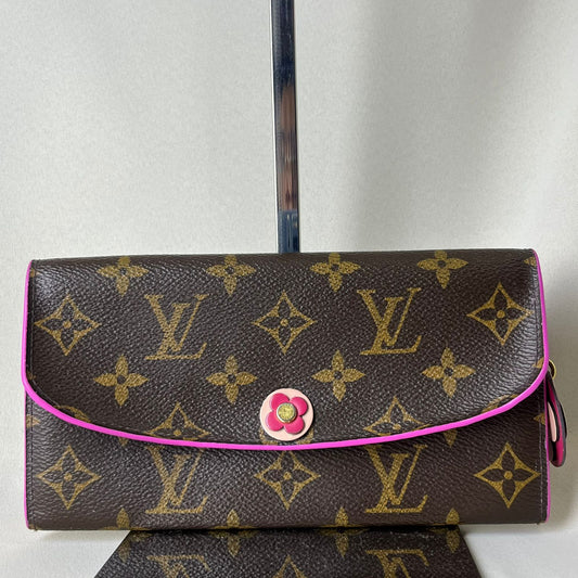 Louis Vuitton	Wallet Monogram Canvas with Pink Trims