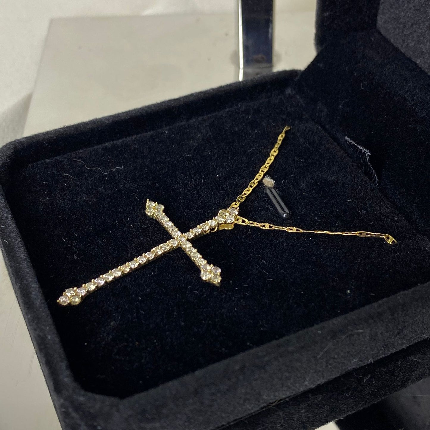 1 Carat Cross Necklace  1.00 Carat Natural Diamond 18k setting