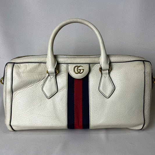 Gucci  Ophidia Boston Bag White