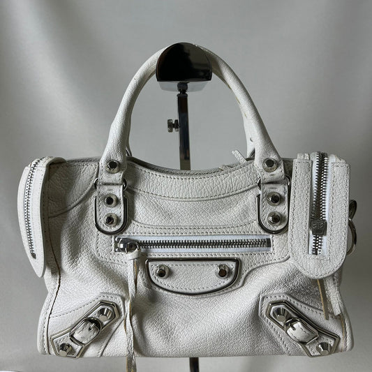 Balenciaga City Mini White