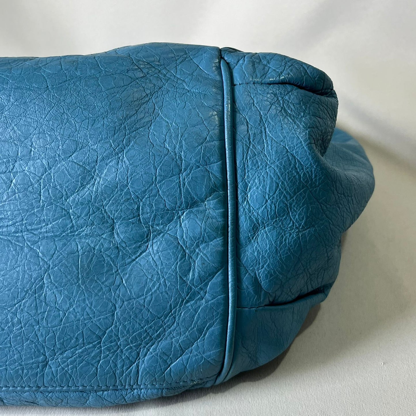 Balenciaga City Moto Sunday Tote Teal