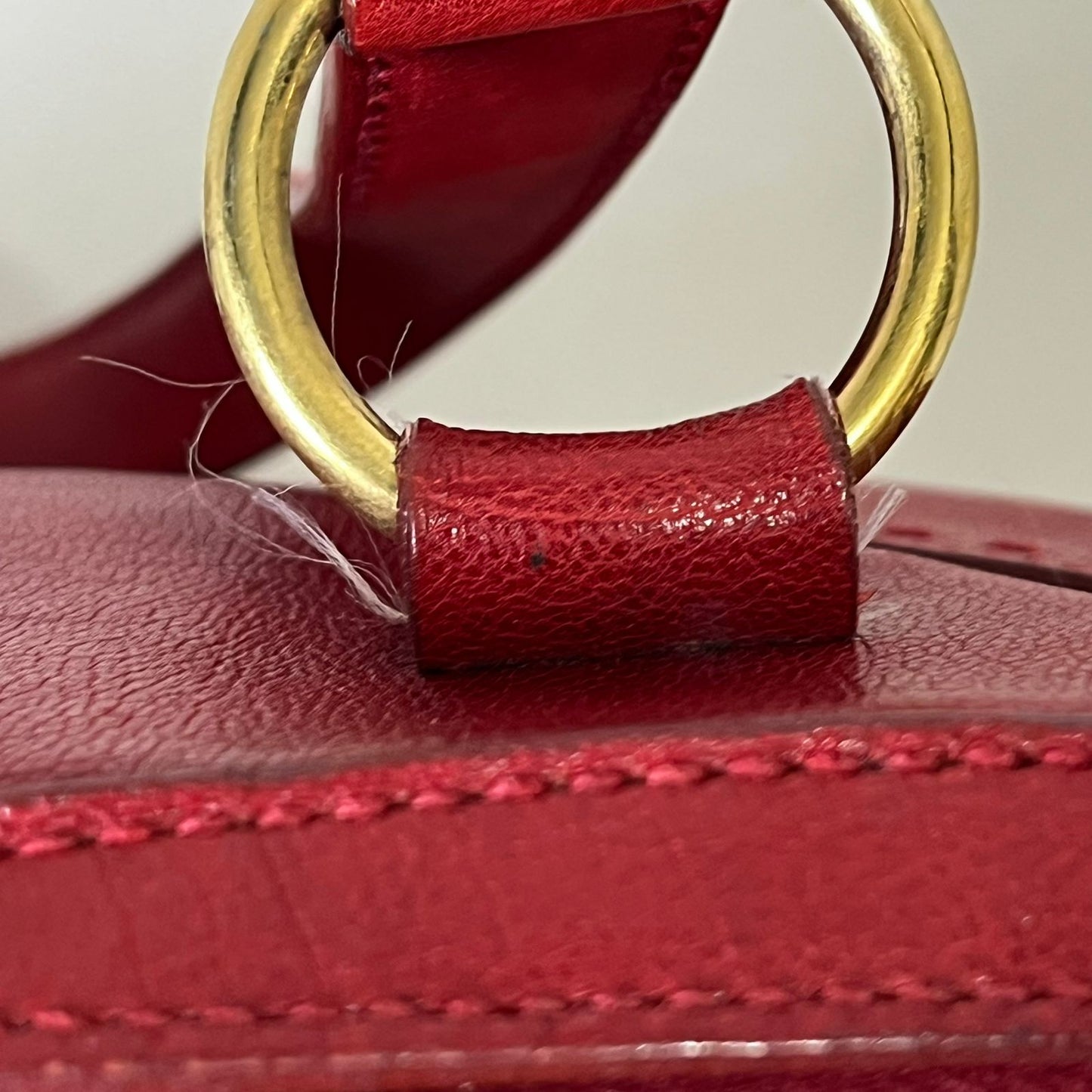 YSL	Muse Red Leather