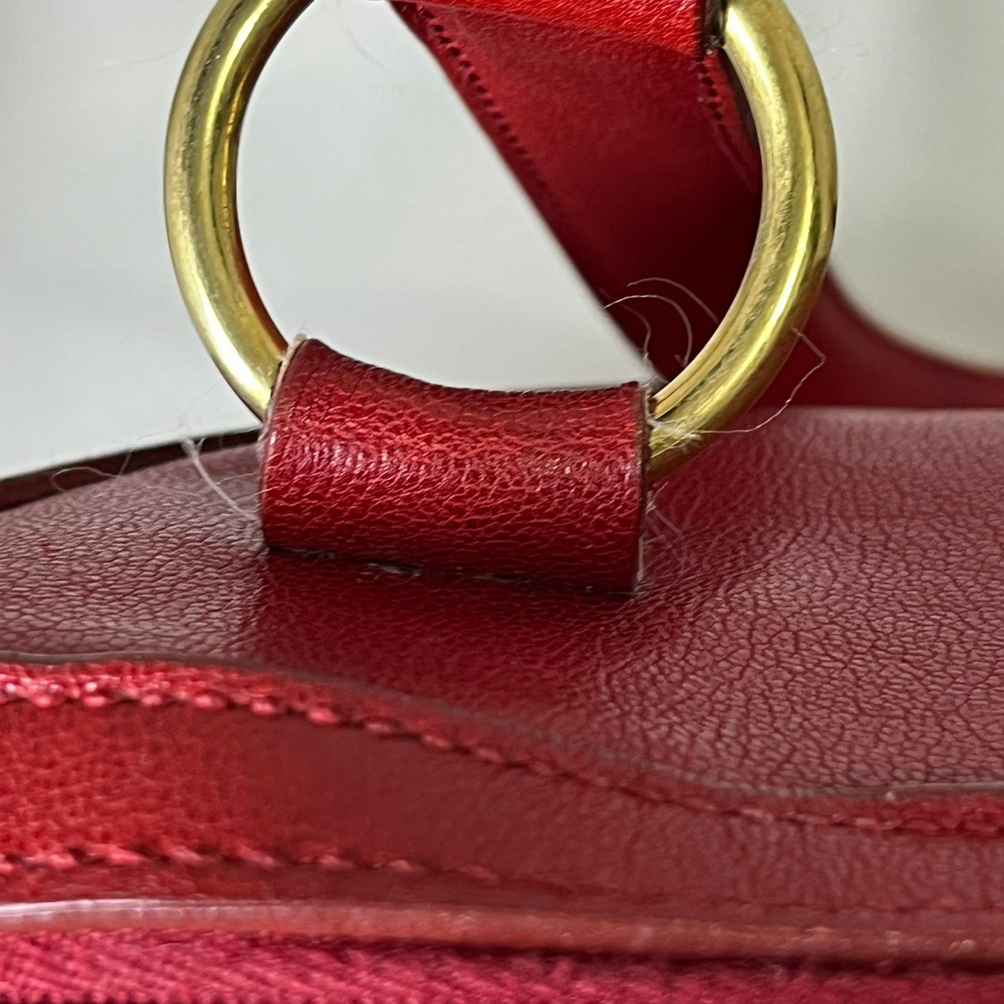 YSL	Muse Red Leather
