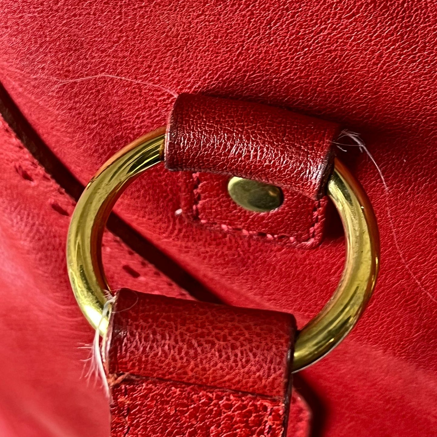 YSL	Muse Red Leather