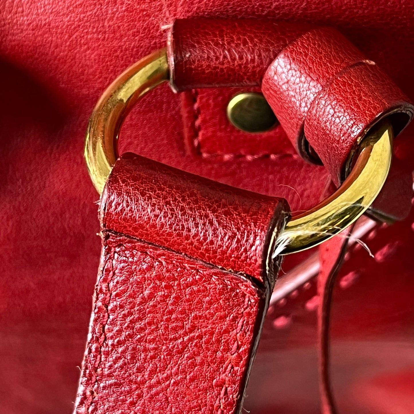 YSL	Muse Red Leather