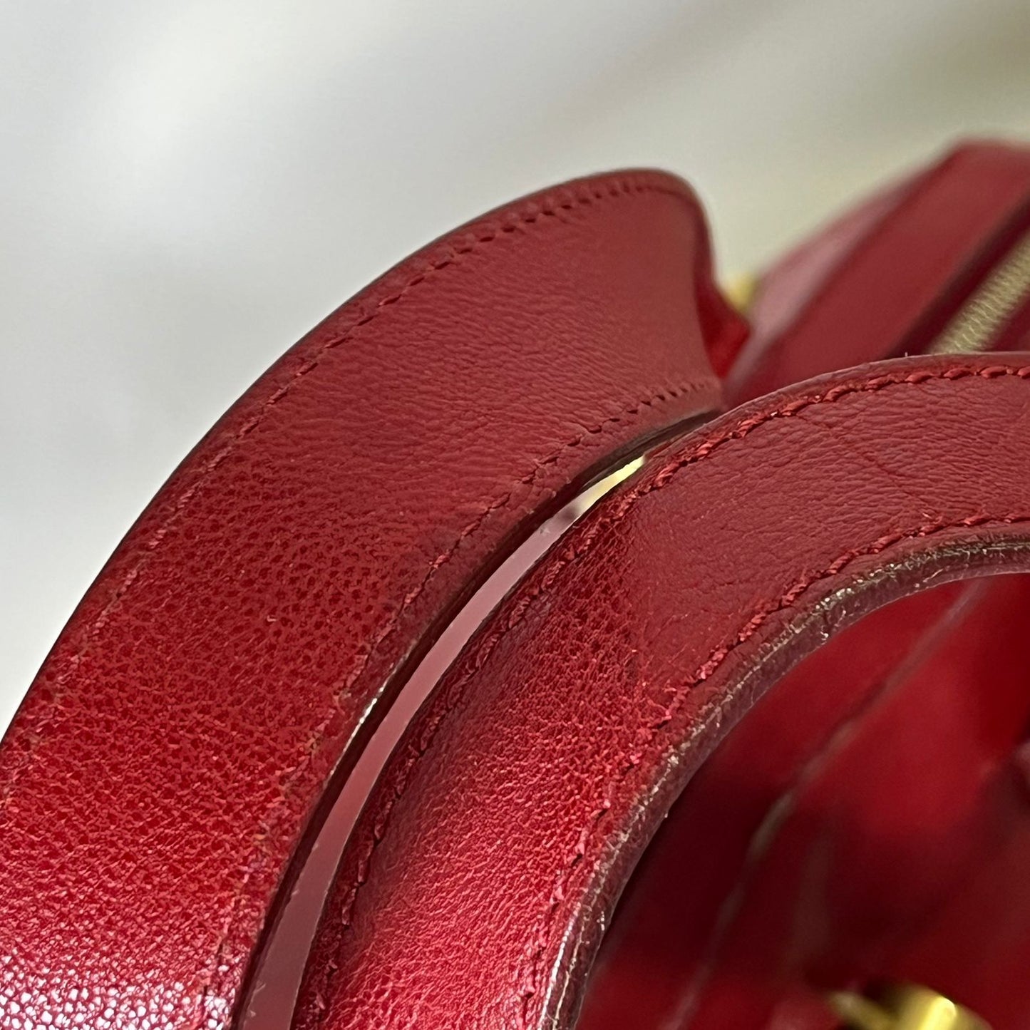 YSL	Muse Red Leather