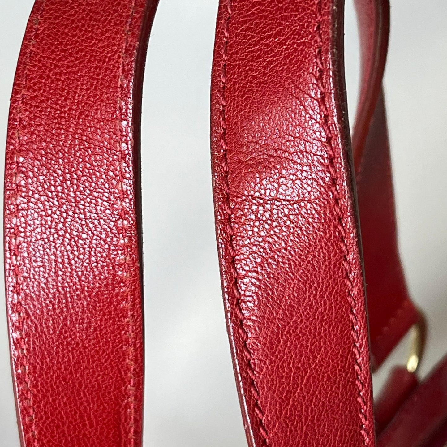 YSL	Muse Red Leather