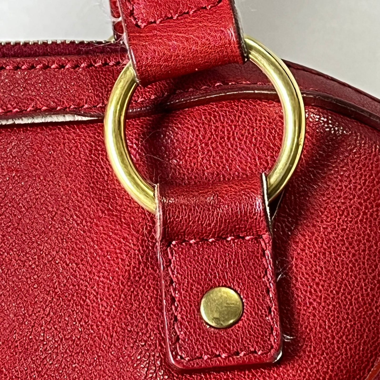 YSL	Muse Red Leather
