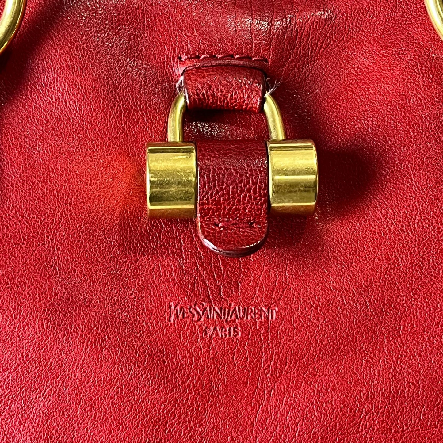 YSL	Muse Red Leather