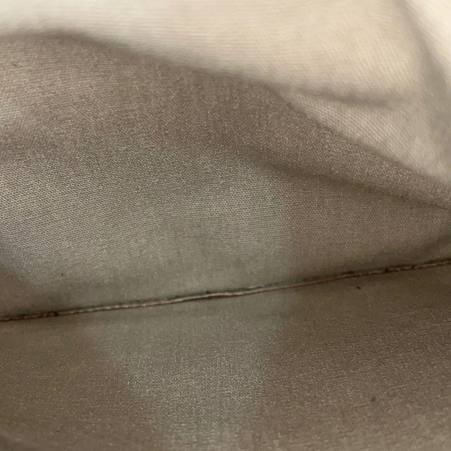 Louis Vuitton	Mini Lin Manon MM Grey Metallic Leather Trim