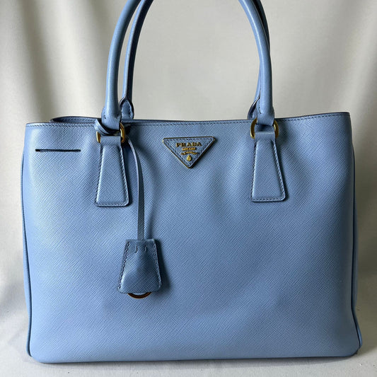 Prada Galleria Saffiano Tote Blue