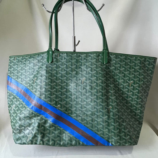 Goyard St. Louis GM Green, Stripe Marquage
