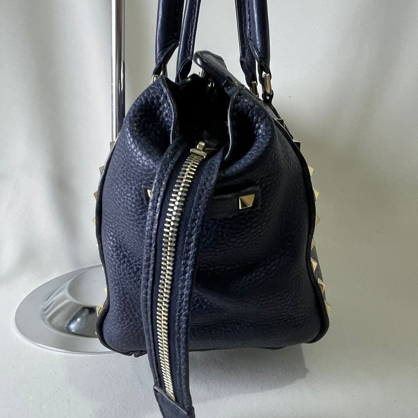 Valentino Rockstud Mini Tote Blue