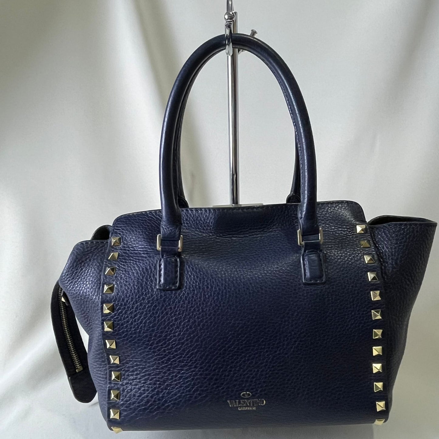 Valentino Rockstud Mini Tote Blue