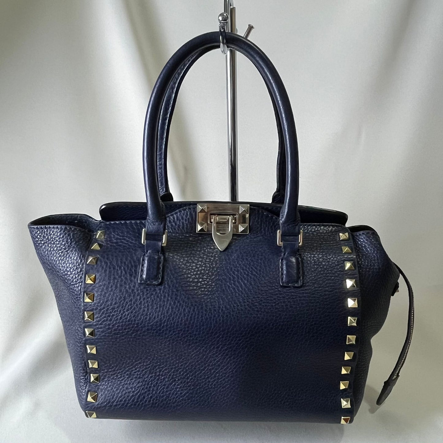 Valentino Rockstud Mini Tote Blue