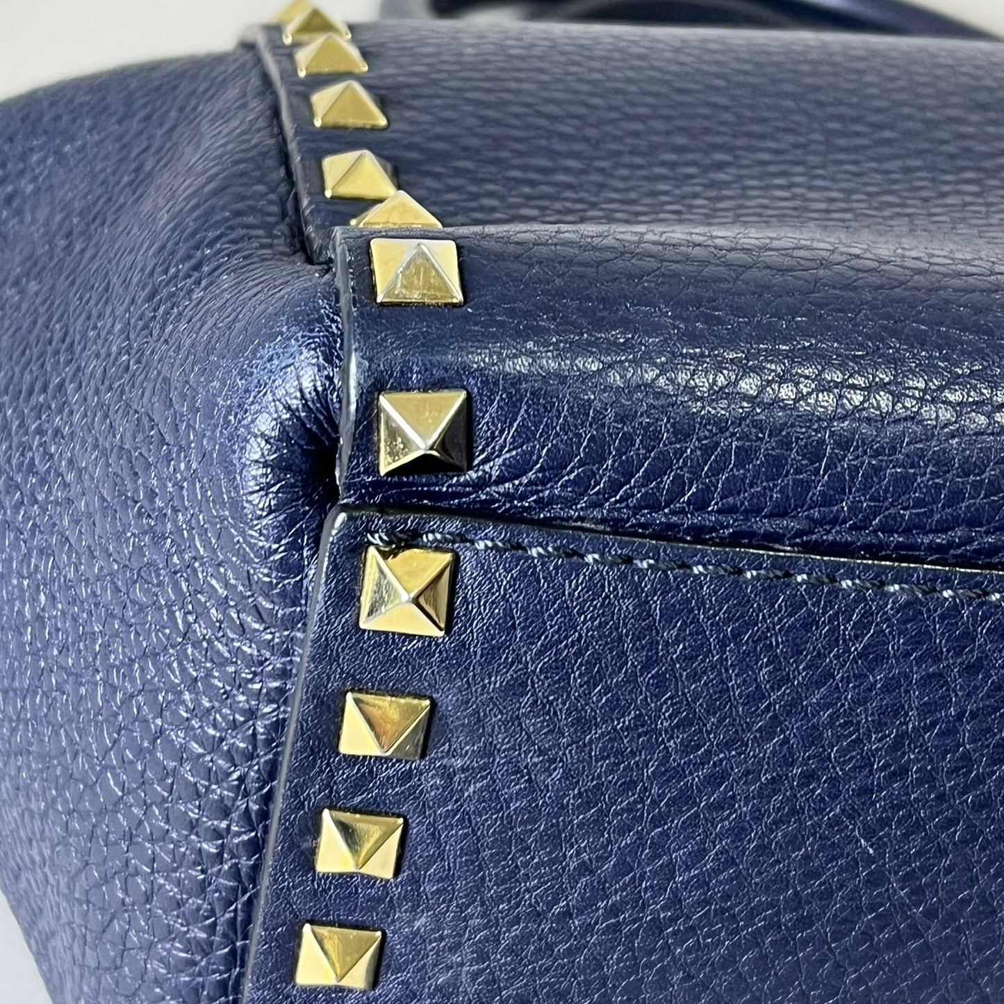Valentino Rockstud Mini Tote Blue