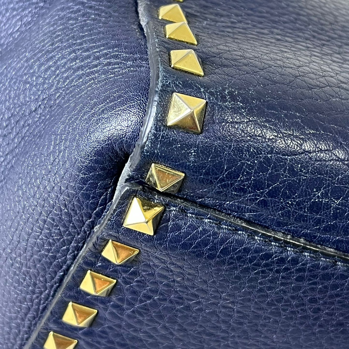 Valentino Rockstud Mini Tote Blue