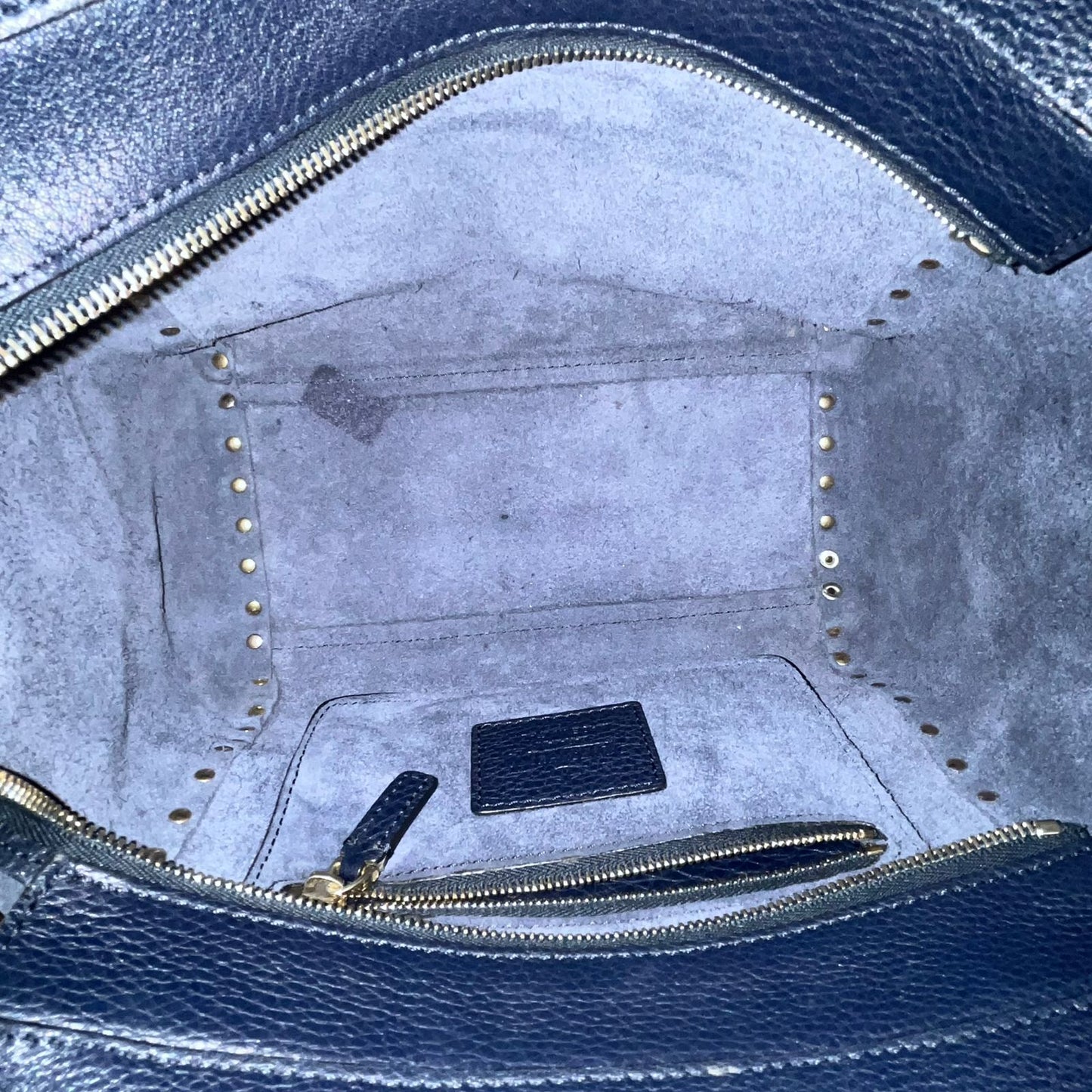 Valentino Rockstud Mini Tote Blue