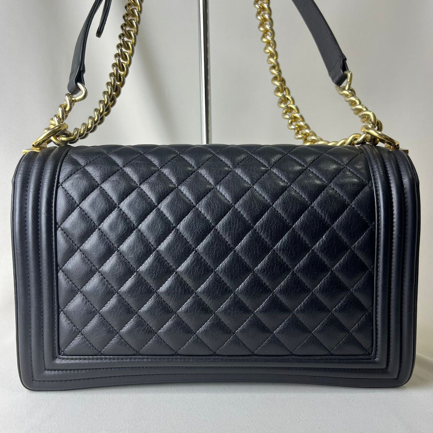 Chanel Le Boy New Medium Black Gold Hardware