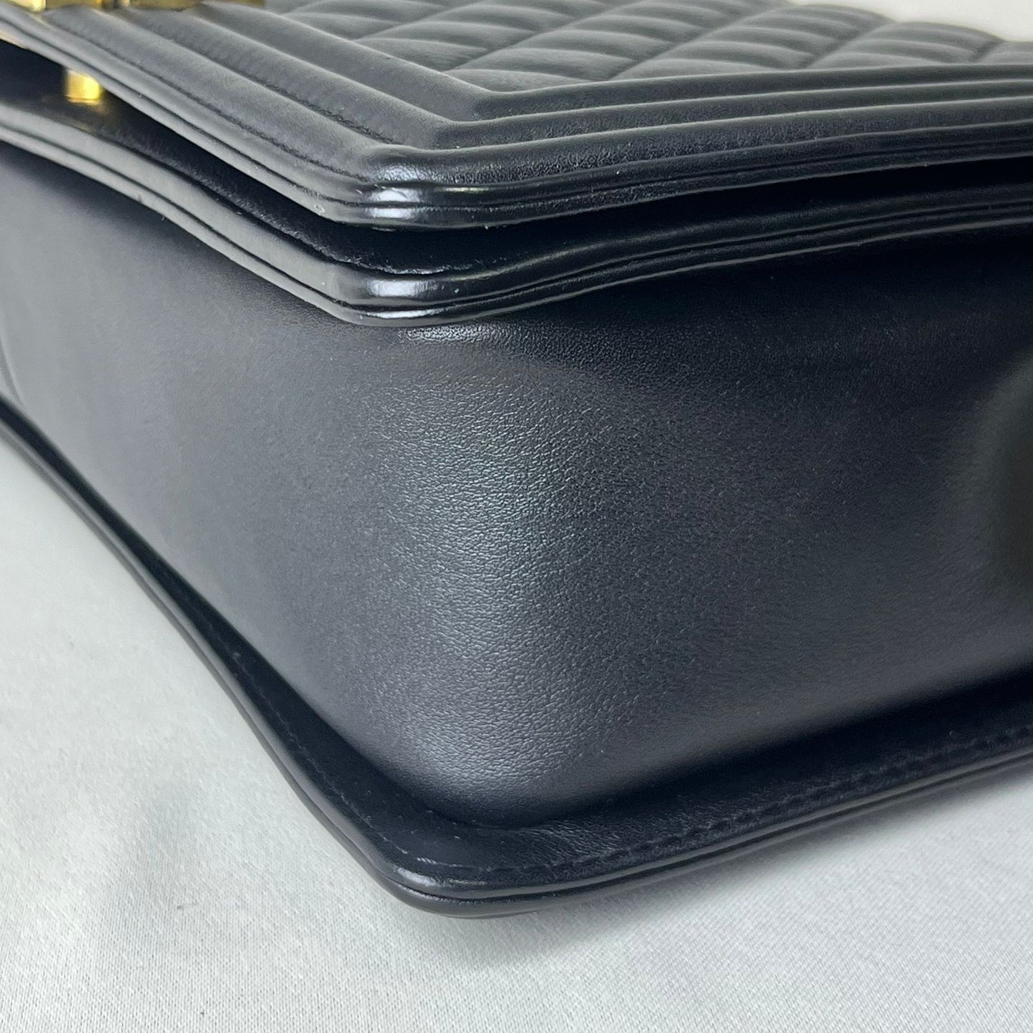 Chanel Le Boy New Medium Black Gold Hardware