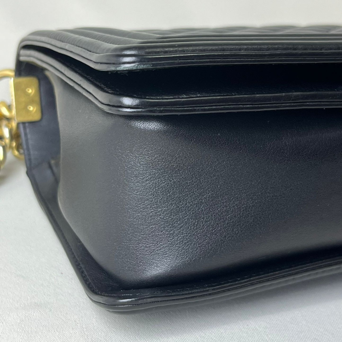 Chanel Le Boy New Medium Black Gold Hardware