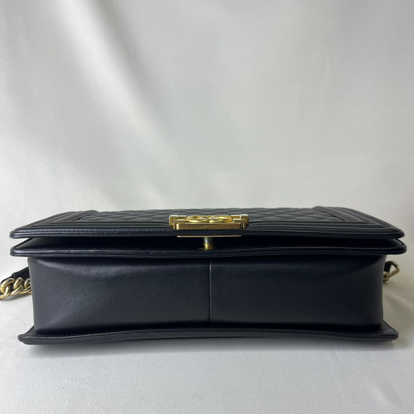 Chanel Le Boy New Medium Black Gold Hardware