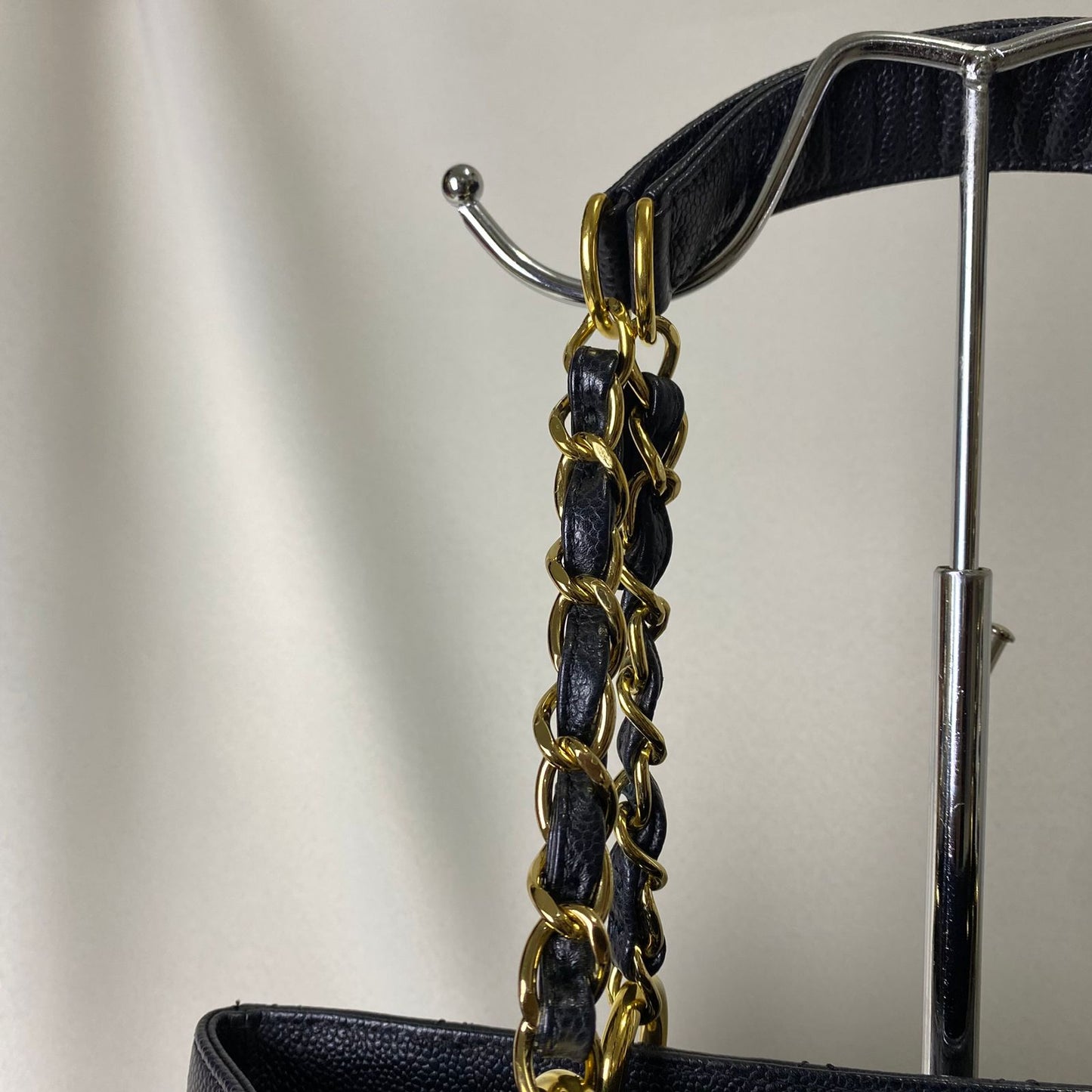 Chanel GST Black Caviar with Gold Hardware