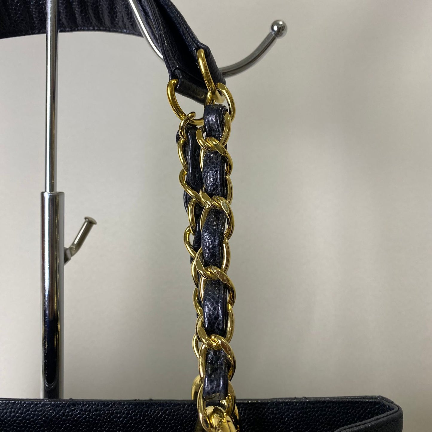 Chanel GST Black Caviar with Gold Hardware