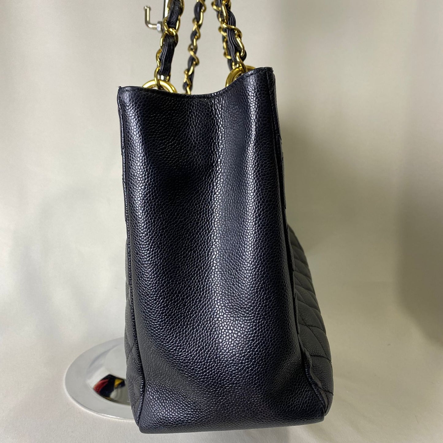 Chanel GST Black Caviar with Gold Hardware