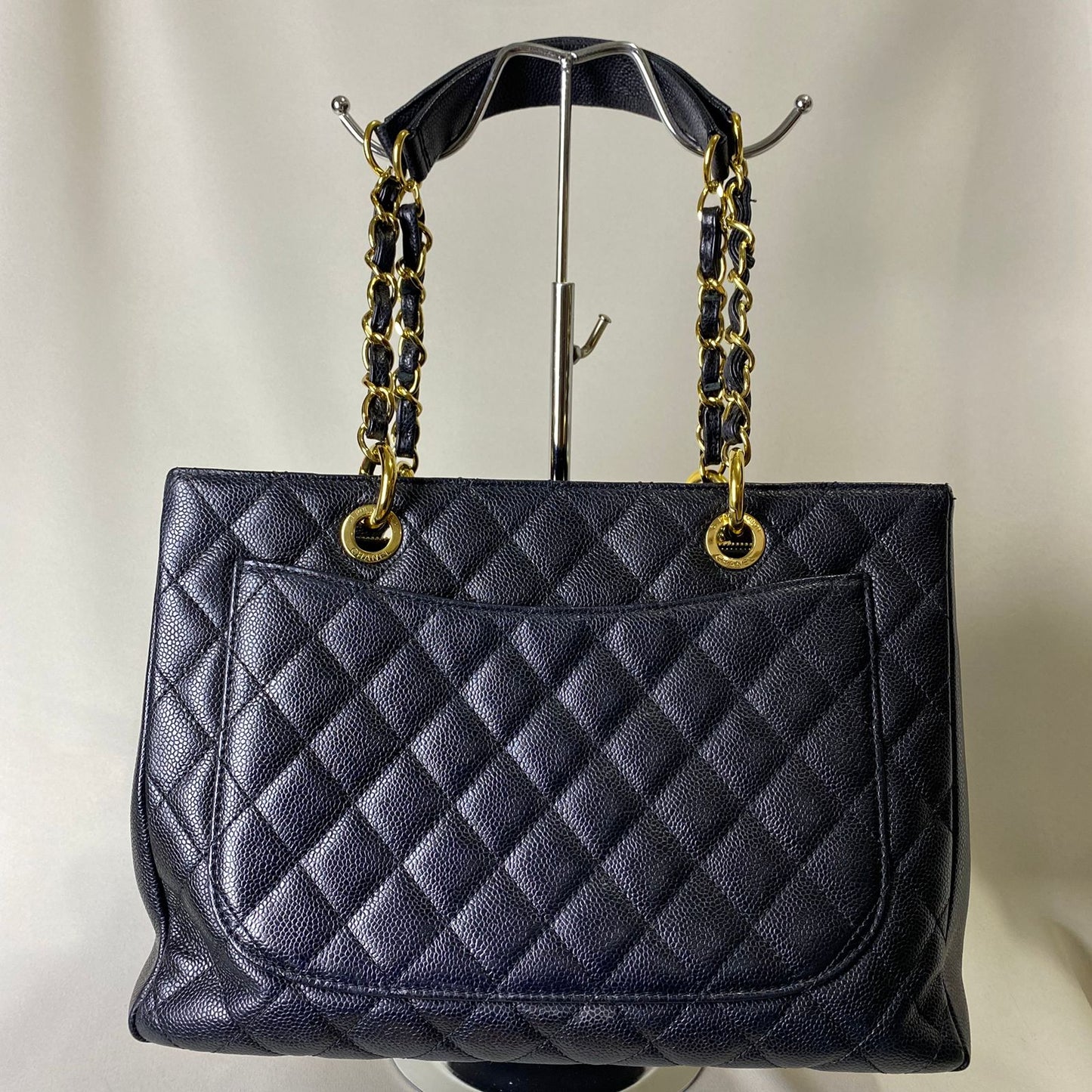 Chanel GST Black Caviar with Gold Hardware