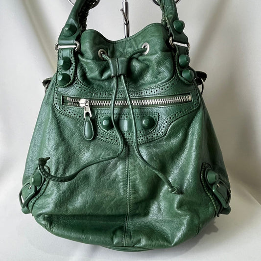 Balenciaga Pompom Giant Green
