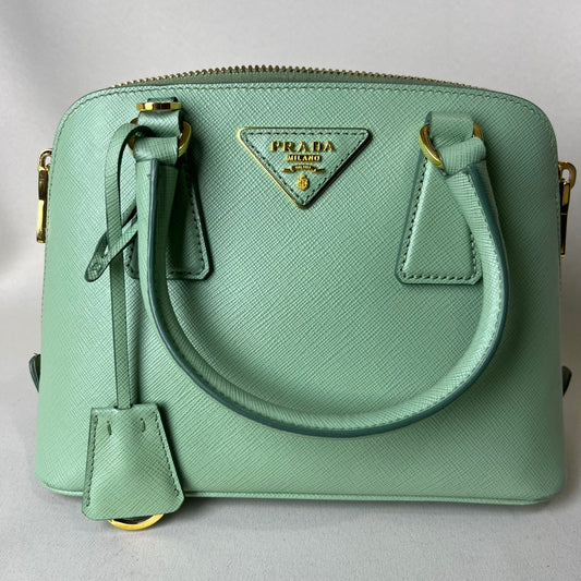 Prada Galleria Saffiano Mini, Mint Green