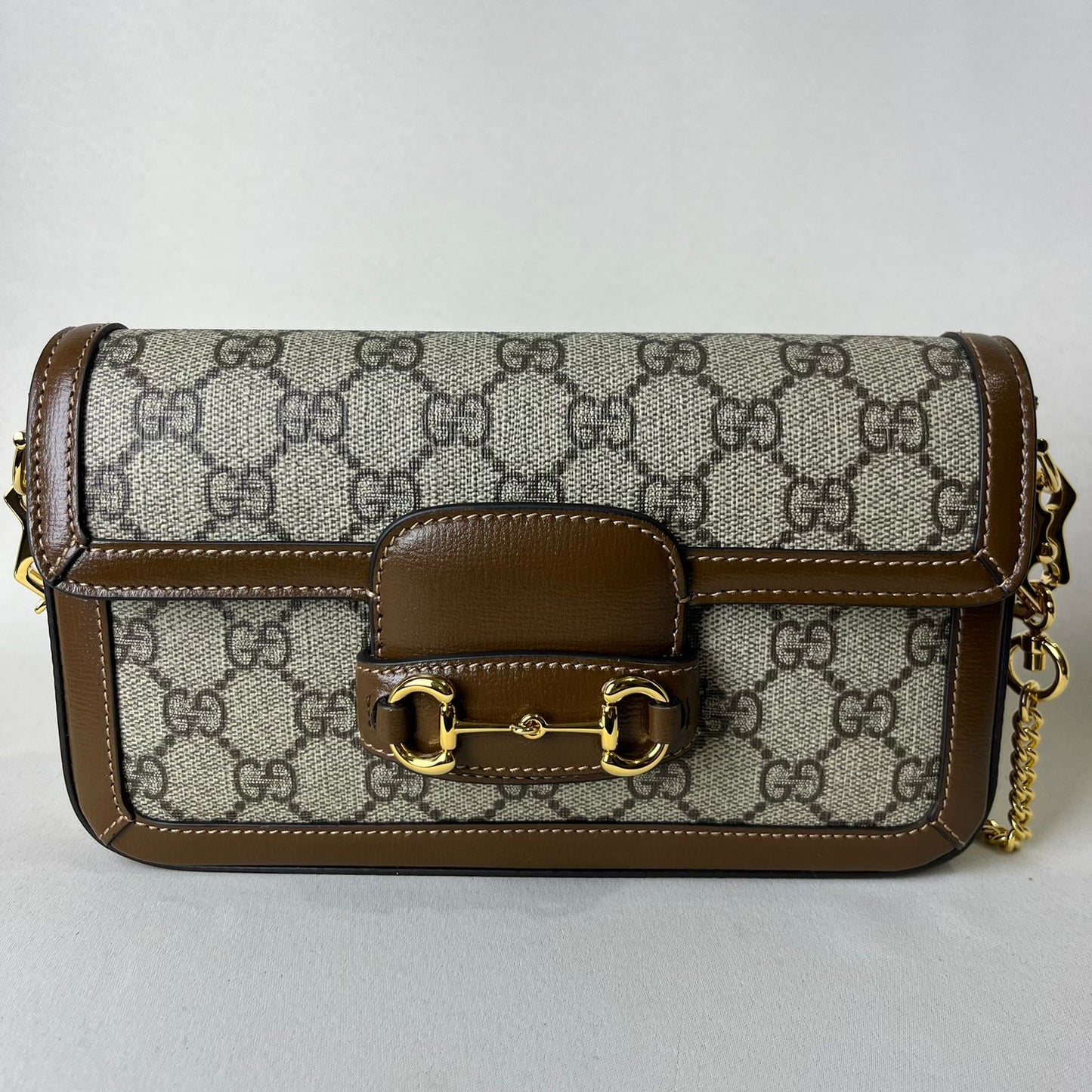 Gucci Horsebit 1955 Shoulder Bag Beige/Brown