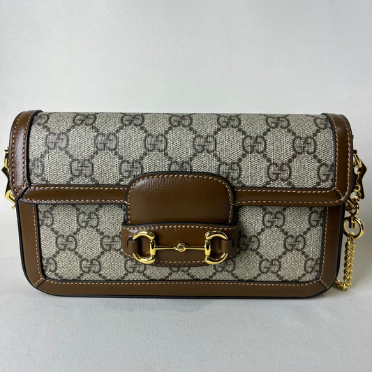 Gucci Horsebit 1955 Shoulder Bag Beige/Brown