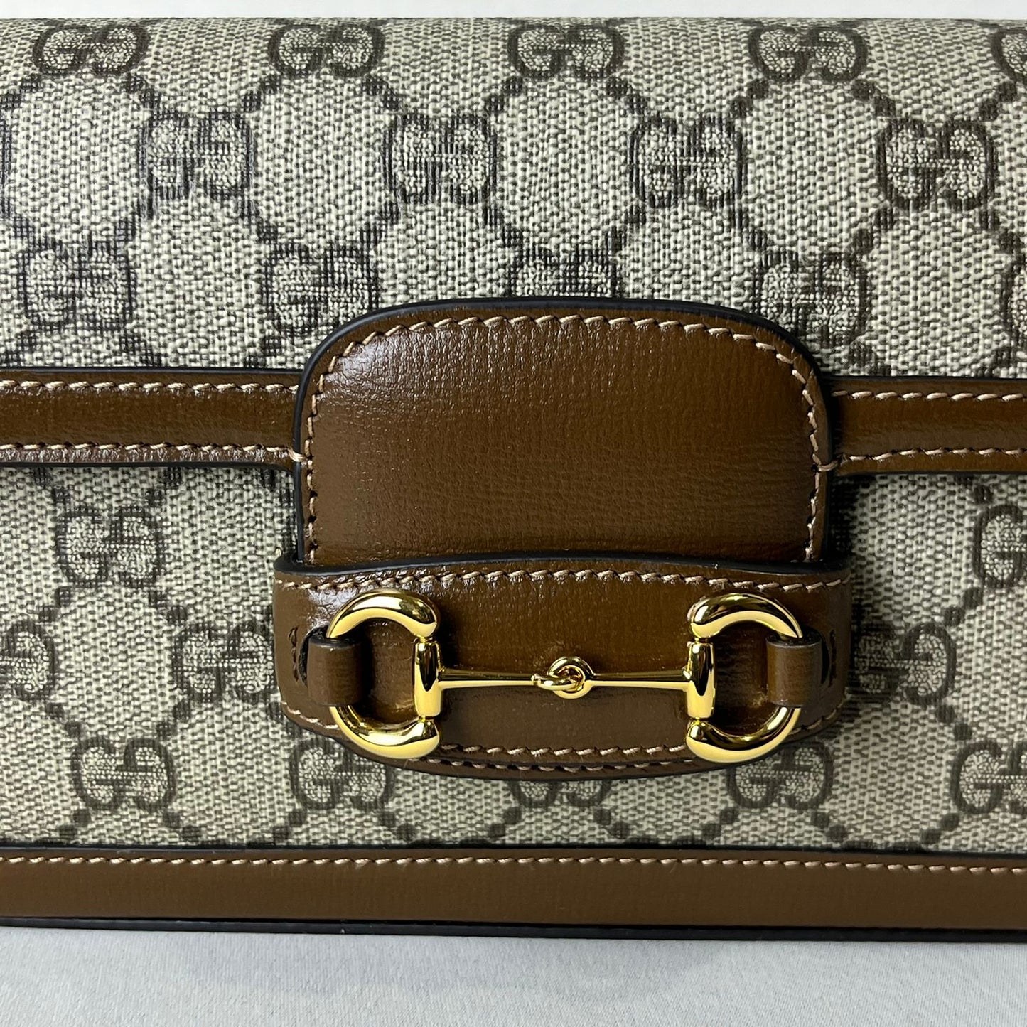 Gucci Horsebit 1955 Shoulder Bag Beige/Brown