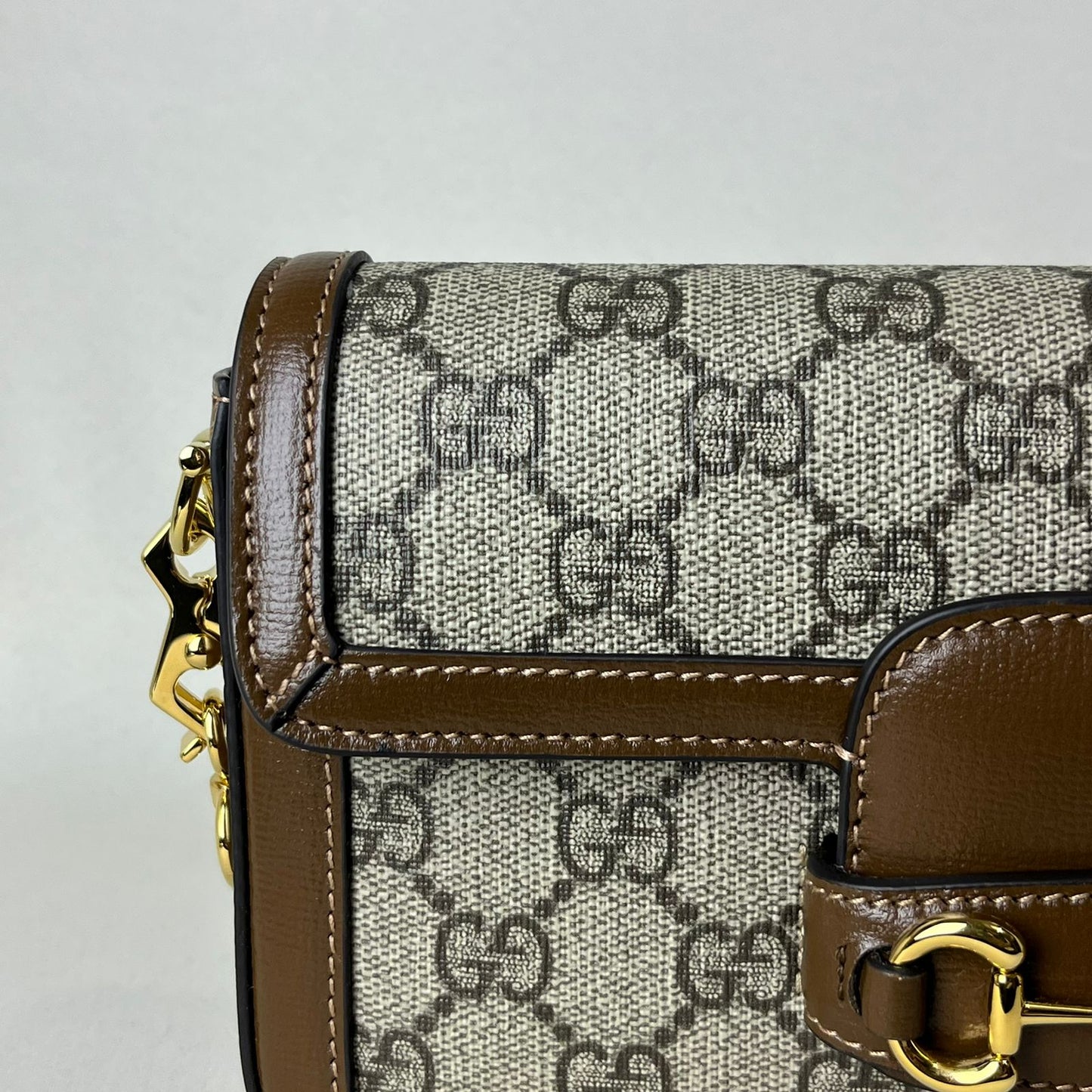 Gucci Horsebit 1955 Shoulder Bag Beige/Brown