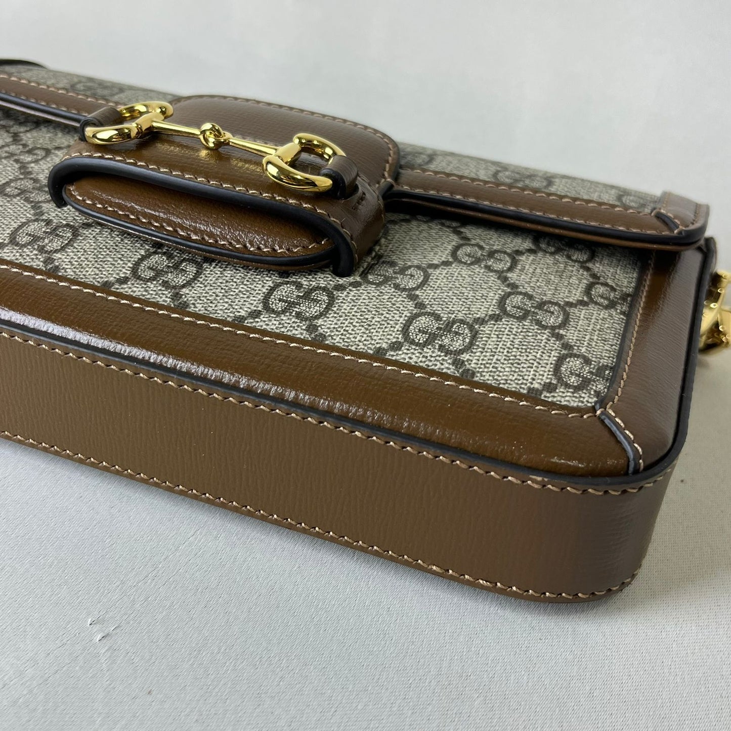 Gucci Horsebit 1955 Shoulder Bag Beige/Brown