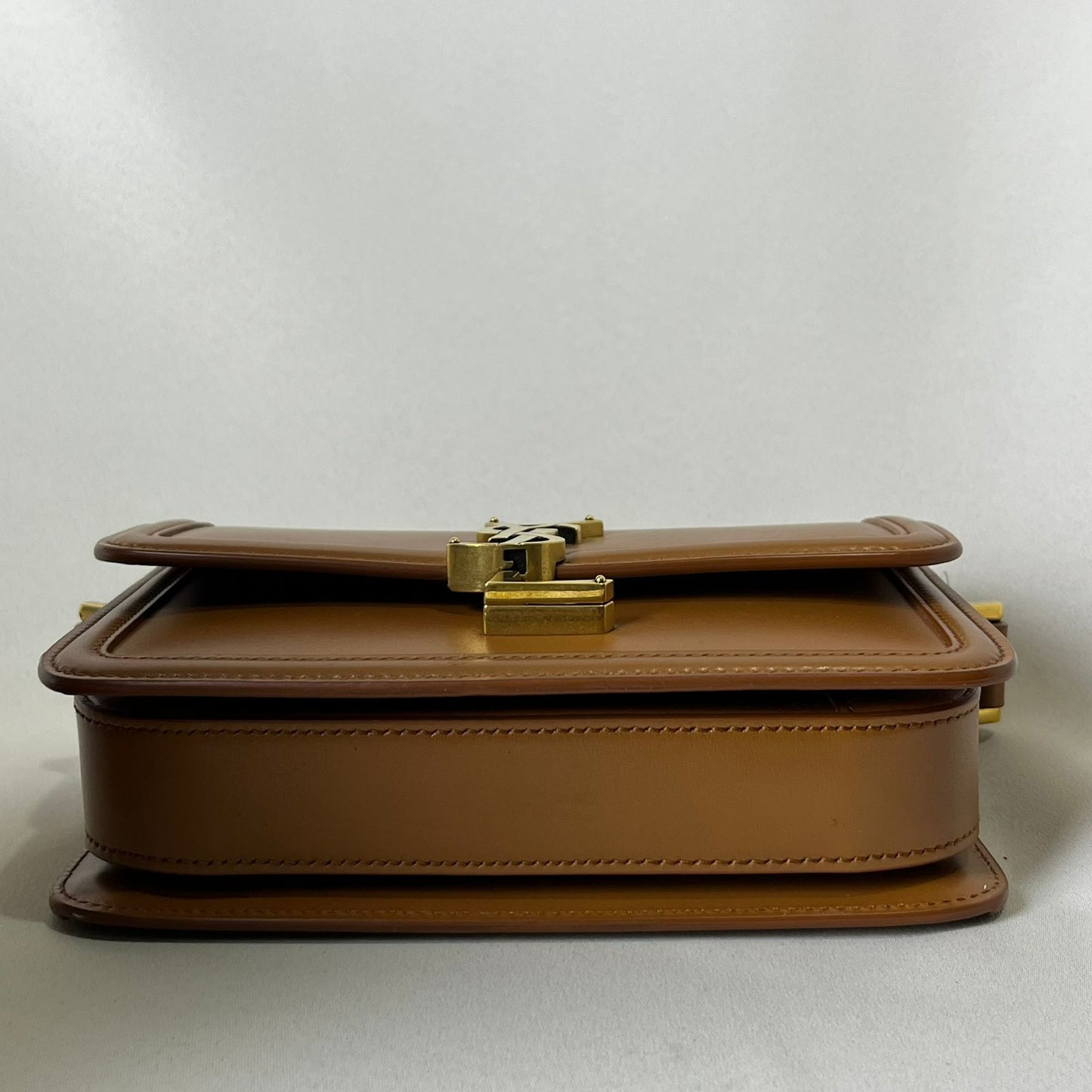 YSL	Solferino Satchel, Caramel