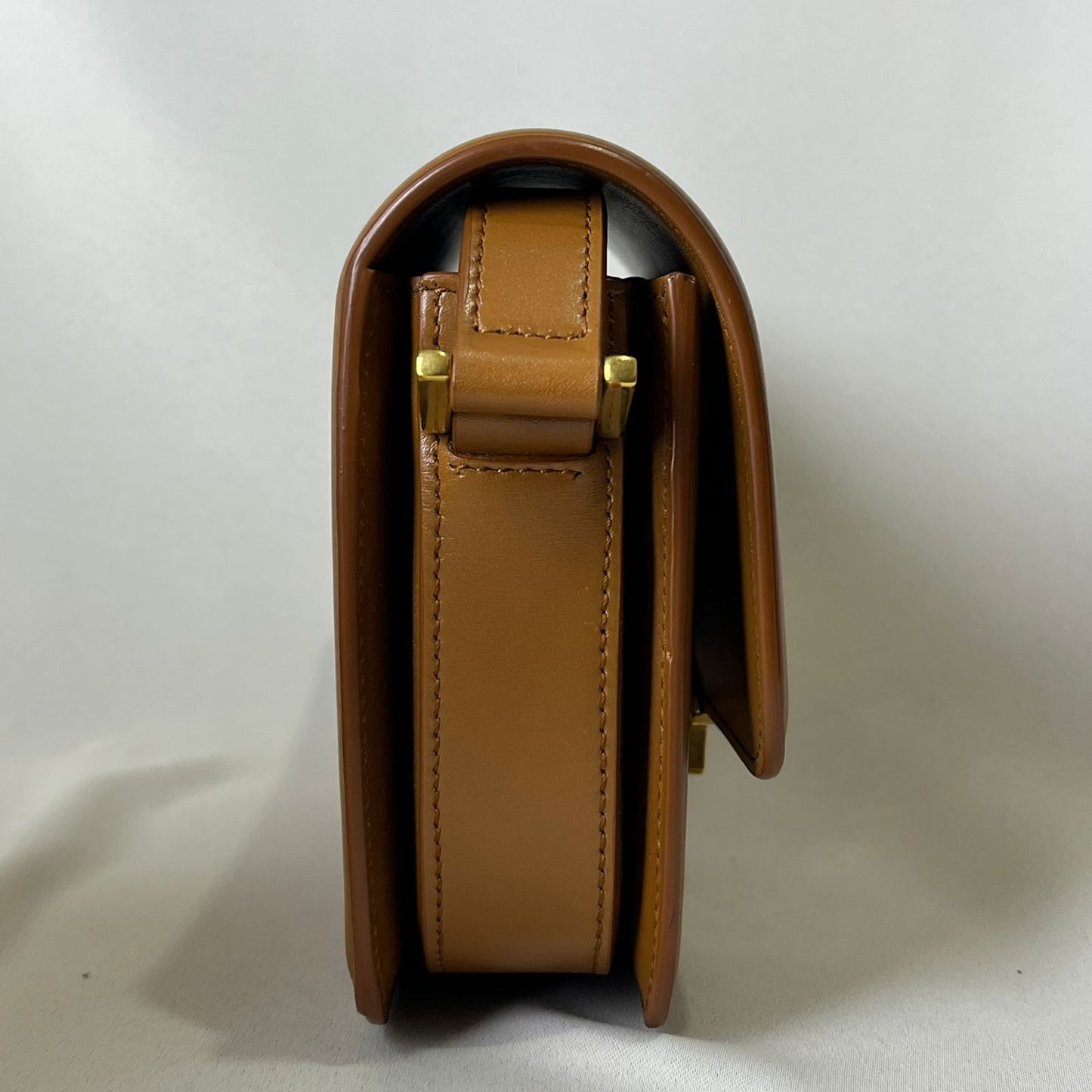 YSL	Solferino Satchel, Caramel