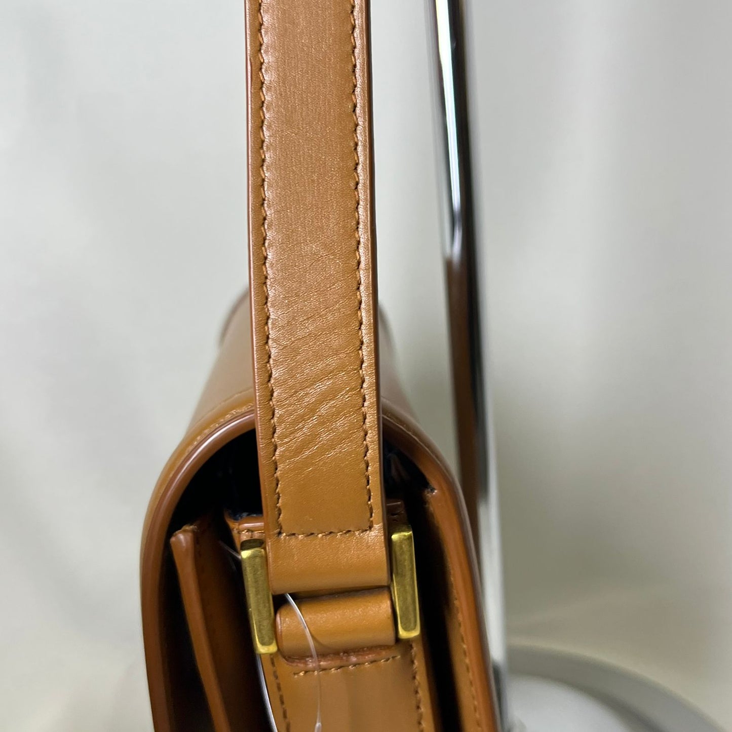YSL	Solferino Satchel, Caramel