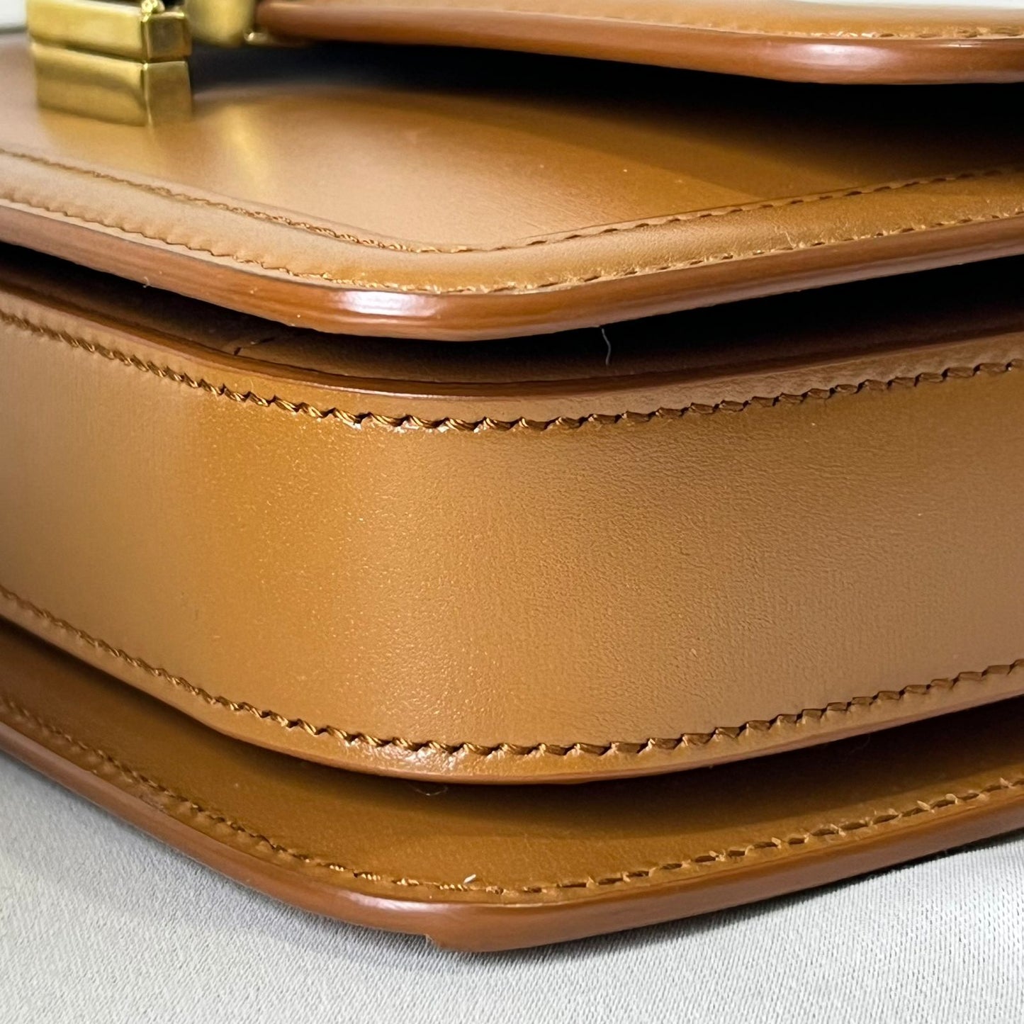 YSL	Solferino Satchel, Caramel
